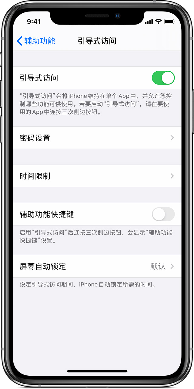 涉县苹果手机维修分享如何在 iPhone 上退出引导式访问 