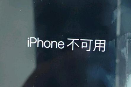 涉县苹果服务网点分享锁屏界面显示“iPhone 不可用”如何解决 